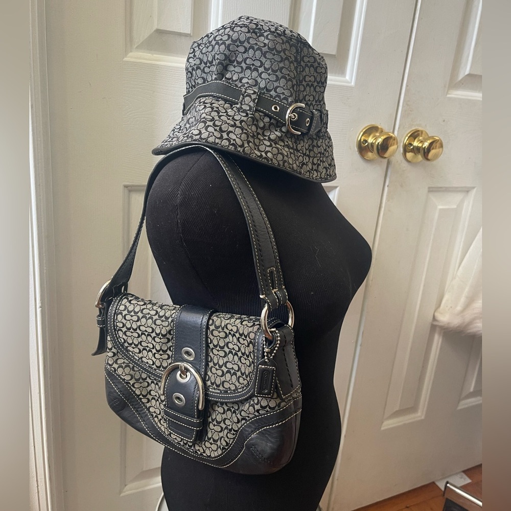 Coach Soho Y2K signature C monogram Bag and bucket Hat.